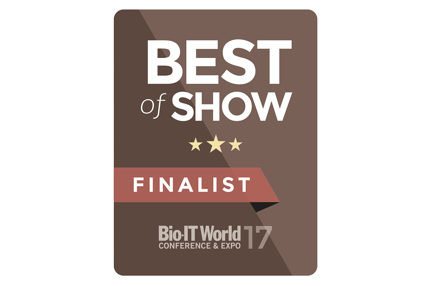 Logo Badge - Bio-IT World 2017 - Best of Show Finalist 2017