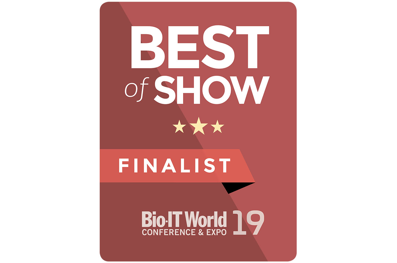 Logo Badge - Bio-IT World 2019 - Best of Show Finalist 2019